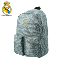 皇家马德里Realmadrid官方正品时尚男女士多功能大容量手提运动户外登山健身训练商旅行电脑双肩挎书包背包绿色