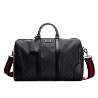 GUCCI 古驰男包 gucci男士GG贴画随身行李包单肩手提包474131K5IAN1095 黑色 474131K5I