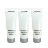 兰蔻LANCOME极光洗面奶中样净澈焕肤洁面乳50ml*3温和清洁改善粗糙油皮混油