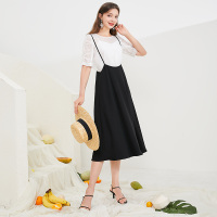 三彩2020夏季新款吊带裙A字裙大摆裙半身裙