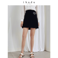 伊布都ibudu2020秋季新款高腰A字裙半身裙