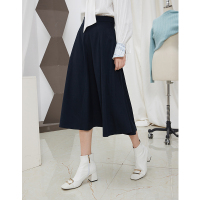 伊布都2020冬季新款高腰大摆裙A字裙半身裙伞裙女