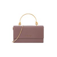 CHARLES&KEITH 小ck女包CK6-10840136金属提把翻盖式钱包女