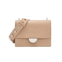 CHARLES＆KEITH 小ck女包CK2-80671036-1金属扣饰宽肩带单肩包女