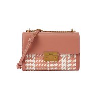 CHARLES＆KEITH 小ck女包CK2-70780956-2编织女士链条翻盖单肩包