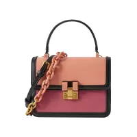 CHARLES＆KEITH 小ck女包2020新品CK2-50781189女士拼接链条手提单肩包