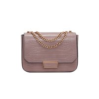 CHARLES＆KEITH 小ck女包CK2-80671035-4鳄鱼纹印花单肩小方包