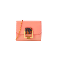 CHARLES＆KEITH 小ck新品CK6-10680846女士金属扣链条短款钱包