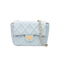 MIRGAM KOSEL 小MK女包 小香风金属球饰菱格纹锁扣单肩斜挎包