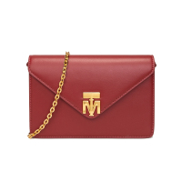 MIRGAM KOSEL 网红小MK女包Victor手袋 MI扣信封包单肩斜挎包