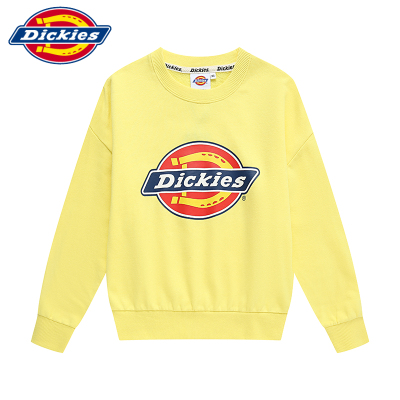 Dickies 女圆领卫衣毛圈布印花长袖休闲潮流卫衣