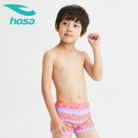 hosa儿童游泳裤男童宝宝中大童青少年平角短裤泳衣游泳装备套装