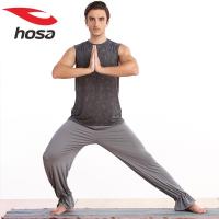 浩沙hosa 时尚印花男瑜伽服 男专业运动背心 跑步健身背心