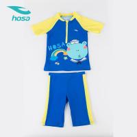 浩沙儿童泳游衣男童分体中大童学生青少年泳裤套装防晒男孩游泳