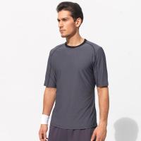 浩沙品牌运动短袖T恤男瑜伽服跑步健身速干上衣夏天薄款