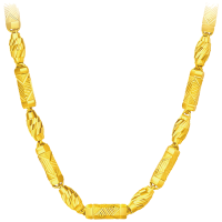 周大福 金项链珠宝首饰简约时尚足金金项链素链 计价（工费478元）F188959