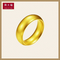 周大福传承经典传承情侣款足金金戒指古法金戒指（工费608元）F209019