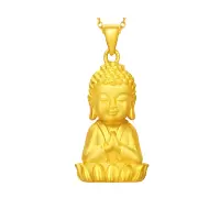 周大福足金金饰品吊坠计价(工费：178元)F201573