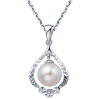 周大福浪漫925银珍珠吊坠AQ32606
