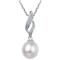 周大福时尚大方925银珍珠吊坠AQ32479