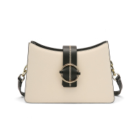 稻草人女士包包2020新款牛皮绣线洋气单肩包百搭时髦腋下包手提包