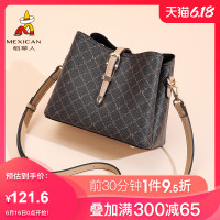 稻草人旗舰店女士包包2020新款复古撞色单肩包简约洋气百搭斜挎包