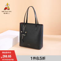 稻草人旗舰店女士包2020春季新款牛皮大容量单肩包百搭妈妈手提包