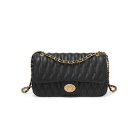 稻草人女士包包2020新款牛皮菱格小香风单肩包百搭洋气网红斜挎包