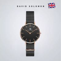 David Solomon女士手表优雅时尚简约表圆盘女生ins手表女气质冷淡