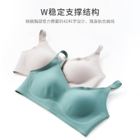 新款无痕内衣女无钢圈薄款小胸聚拢调整型收副乳性感上托胸罩文胸_UwLJO3