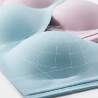 素肌良品日本无痕内衣套装女聚拢无钢圈防震跑步胸罩运动文胸薄款