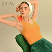 吊带bra一体式外穿无痕紧身背心内衣女带胸垫文胸夏薄一片式长款