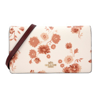 COACH 蔻驰 品 女生女士专柜款黑色印花皮革手拿单肩斜挎两用包 33082 BPNTF