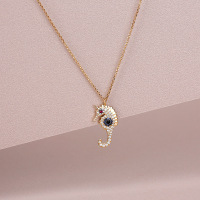 自营 新品 APM Monaco幸运海马项链ins项链女时尚吊坠 法式轻奢可爱锁骨链