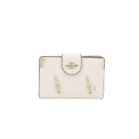 自营 新品 COACH 蔻驰 品 女士粉色皮革短款钱包钱夹 F11484 IMP02