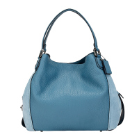 自营 新品 COACH 蔻驰 品 女士专柜款天蓝色皮革手提单肩梯形包 20334 DKCMB