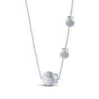 MY FASHION DESIGN S925银项链女款贝壳之恋纯银锁骨链礼服链礼物送女友 MYN1712