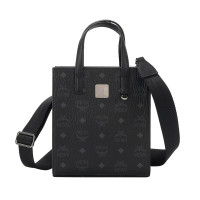 MCM 奢侈品 女士 Visetos Klassik系列黑色迷你单肩斜跨手提包 MMTAAKC02BK001