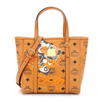 MCM 女士 新款干邑色时尚人造革手提单肩斜挎包购物包七夕礼物送女友 MWPAATN10CO001