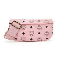 MCM腰包 奢侈品 女包中性女斜挎包两用包胸包时尚礼物送女友 粉色MYZ9AVI33PZ001