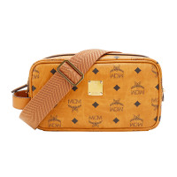 MCM 斜挎包奢侈品男女同款棕色Visetos Klassik系列人造革单肩休闲包