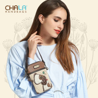 chala手机包迷你小包包清新女包多功能2021新款托菲狗帆布小斜挎包