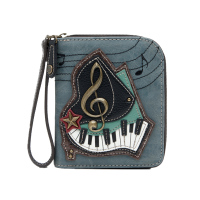 chala钱包短款女折叠式钱包女个性复古欧美时尚短款钢琴