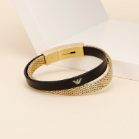 EMPORIO ARMANI 阿玛尼手链男士时尚饰品鹰标手镯 首饰生日礼物送男友EGS2715710