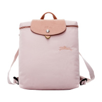 珑骧 LONGCHAMP 奢侈品 女士樱花粉色织物可折叠双肩背包L1699 919 P64