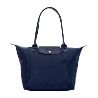 珑骧 LONGCHAMP 奢侈品 女士 蓝色小号织物长柄可折叠手提饺子包 L2605 919 P68