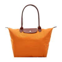 骧 LONGCHAMP 奢侈品 女士LE PLIAGE系列大号橙色帆布长柄可折叠手提单肩包饺子包L1899 089 02