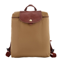 珑骧 LONGCHAMP 奢侈品 女士 卡其色织物可折叠双肩背包 L1699 089 526