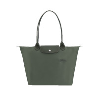 珑骧 LONGCHAMP 奢侈品 女士绿色大号长柄织物可折叠单肩饺子包L1899 919 479
