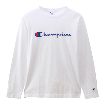 日版Champion冠军正品C3-Q401长袖草字薄款T恤